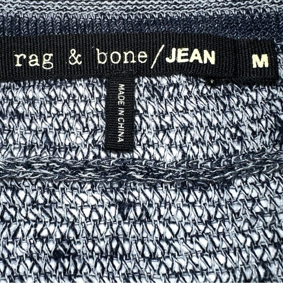 Rag & Bone Skye Linen Pullover In Navy - Picture 6 of 8